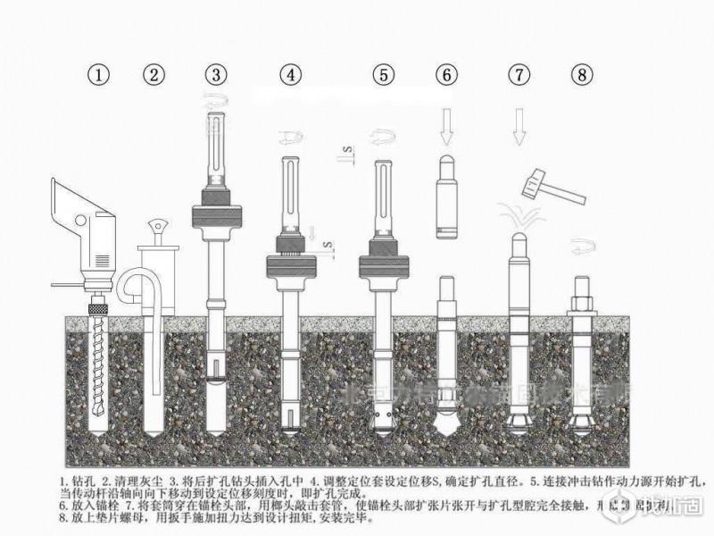 锚栓的安装方法