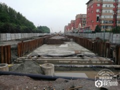 长春市安庆路道路暗渠改造工程主体施工完成