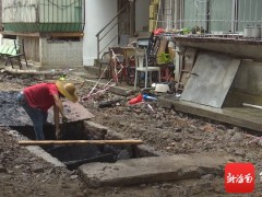 海口美兰区博爱街道18个老旧小区改造总体进度过半