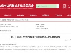 北京市2023年143个老旧小区将完成改造
